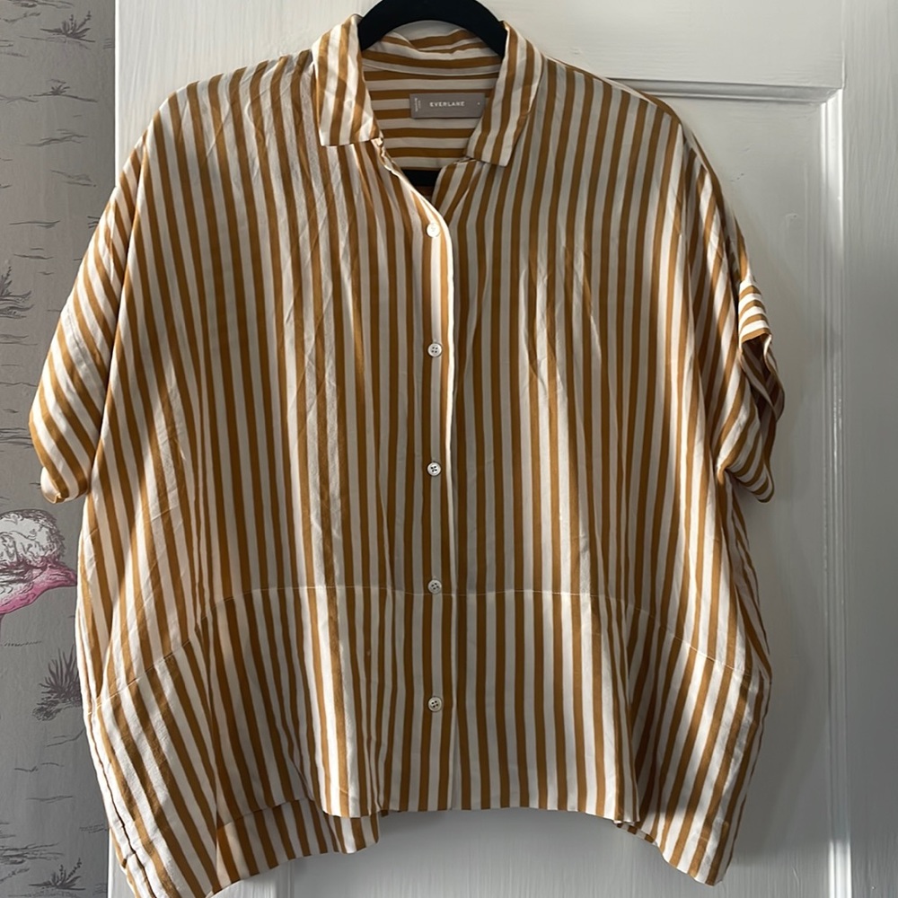 Everlane the clean silk short sleeve polo